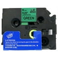 thumbnail image 2 of LM Tapes - Premium 1/4" Black Print on Green Label (6mm 0.23 Laminated) compatible with TZe-711 P-touch Tape comes with Free Tape Color/Size Guide for easy reordering., 2 of 2