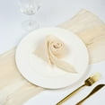 thumbnail image 5 of Ksopiavobs Cheesecloth Napkins Set of 12, 20 x 20 Inch Gauze Dinner Cloth Napkins, Handmade Square Rustic Table Napkins for Parties Weddings Event Family Dinner Boho Decoration, Ivory, 5 of 7