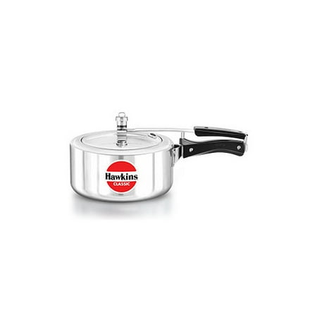 Hawkins Classic Cl35 3 5 L Aluminum Pressure Cooker Small Silver