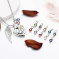 thumbnail image 2 of Dletay Heart Cremation Necklace for Ashes Cremation Jewelry with 12 Birthstones Urn Necklace for Ashes-Your Wings were Ready but My Heart was Not, 2 of 12
