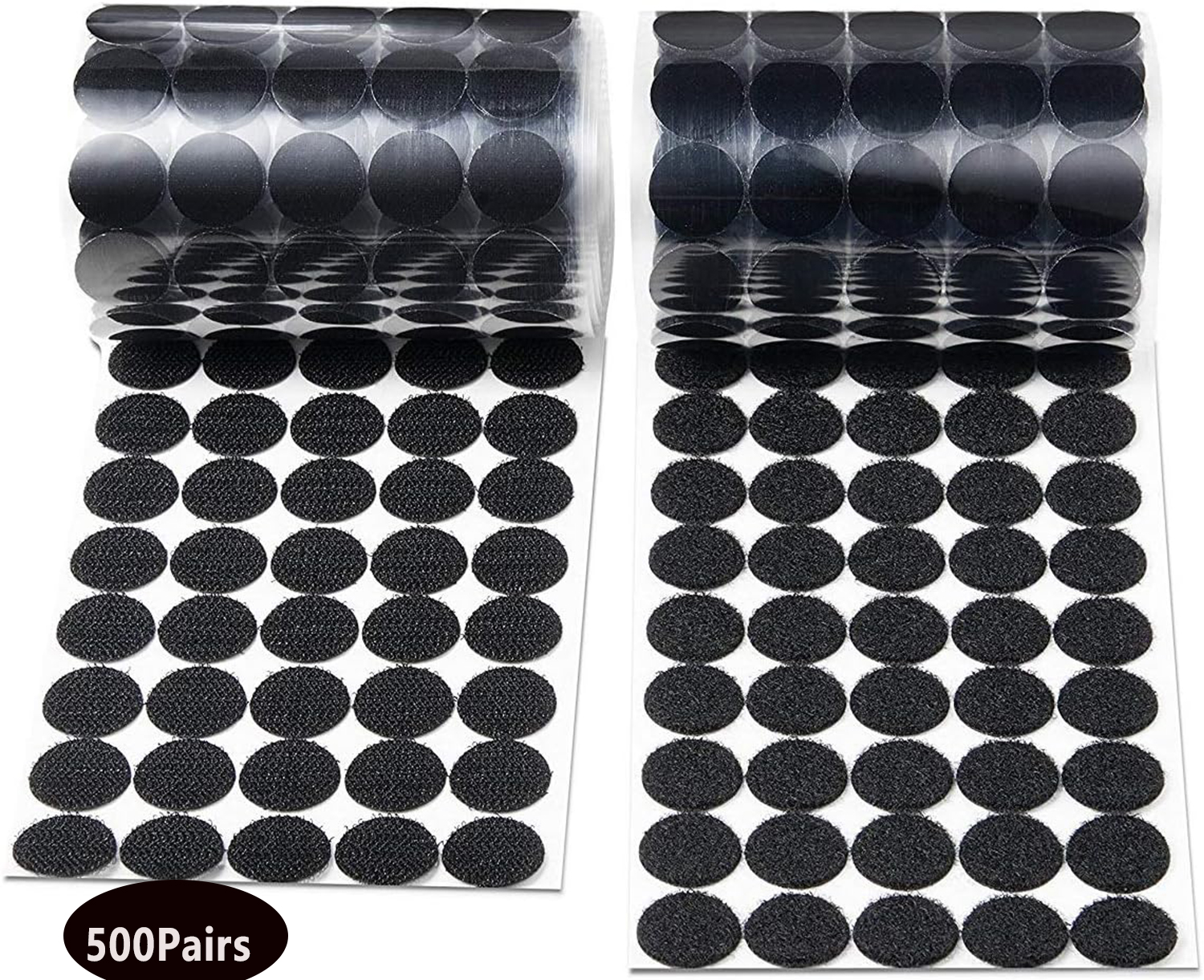 1000 Pcs 20mm SelfAdhesive Velcro Dots Glue Dots for Paper, Plastic