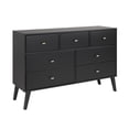 thumbnail image 5 of Prepac Milo Mid Century Modern 7-Drawer Double Dresser, Black, 5 of 13