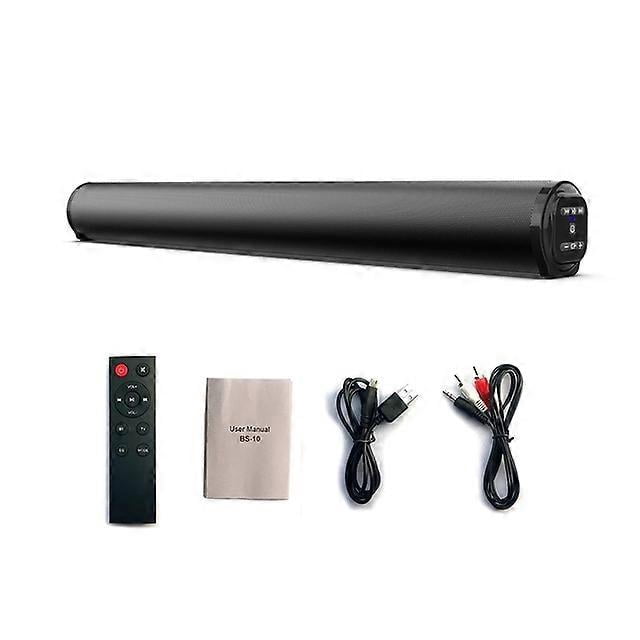 Barra de sonido para TV de 20 W con cable e inalámbrica, compatible con Bluetooth, barra de sonido envolvente para el hogar, para PC, cine, TV, altavoz