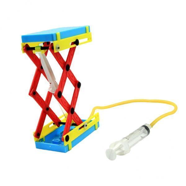 2 Grúas De Elevación Amarillas Para Niños, Juguetes Para Experimentos De Ciencia, Suministros Educativos CUTICAT Plataforma de elevación de bricolaje