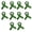 Green, variant on 10Pcs Awareness Ribbon Brooch Pins For Women Butterfly Shape Decorative Lapel Pin For Clothing Bag Dress Embellishments