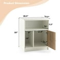 thumbnail image 2 of Gymax 2 PCS Nightstands Side End Beside Table w/ Storage Shelf for Bedroom Living Room, 2 of 10