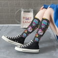 thumbnail image 5 of Honeii Cat Icecream Print Long Socks,Novelty Design Socks Gift for Men and Women,Crew Socks,Calf Socks, 5 of 6