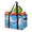 Multicolor 2, variant on Sea Starfish Reusable Grocery Bags, Foldable Reusable Shopping Bags, Tropical Leaves Lemon Collapsible Tote Bag with Reinforced Handles for Kitchen, Picnic