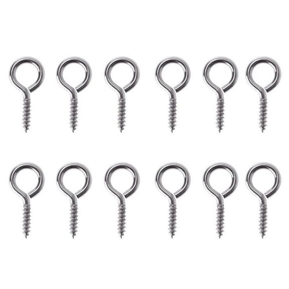 NICEXMAS 25Pcs Screw Eye Pins Carbon Steel Jewelry Making Findings for Crafts and Accessories