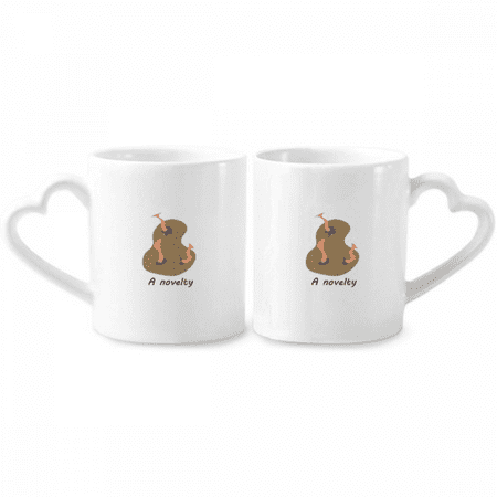 

Sea Simple Art Deco Fashion Couple Porcelain Mug Set Cerac Lover Cup Heart Handle