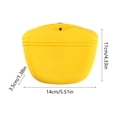 thumbnail image 3 of yuHome Silicone Dog Training Waist Bag | Clip Type Pet Training Bag | Dog Food Bag Treat Bag for Outdoor Training | Magnetic Clasp | 5.51X4.33X1.38 Inch | Lightweight Dog Treat Pouch, 3 of 5