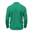 thumbnail image 6 of CCRFTGI Mens Long Sleeve Polo Shirts Classic Casual Button Polo Tee Lightweight Collared Golf Shirt Dark Green S, 6 of 6