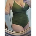 thumbnail image 5 of Hilor Womens Halter One Piece Bathing Suits Macrame Back Swimsuits Tummy Control Swimwear, 5 of 9