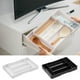 thumbnail image 1 of Caja de almacenamiento de cajones Divisor de cajón ajustable Organizador de plástico expandible de 11-19 pulgadas | Tabique retráctil para cocina, dormitorio, baño, armario, oficina | Transparente, 1 of 5