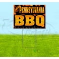 thumbnail image 1 of Pennsylvania BBQ (18" x 24") Yard Sign, Includes Metal Step Stake, 1 of 6