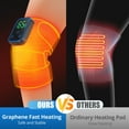 thumbnail image 5 of App Control Knee Massager with Heat, Cordless Knee Shoulder Heating Pad, Heated Knee Brace for Arthritis Wrap for Men Women, Birthday Gift for Mom Dad, 7 Heat 3 Vibration, Detachable Controller, 5 of 12