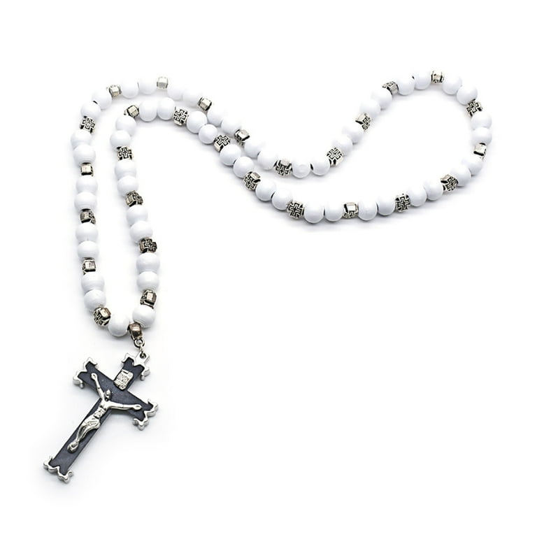 High Quality Jesus Cross Chain With Cross Pendant With Rosary