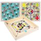 thumbnail image 1 of 2024 4 In 1 Wooden Carrom Board Toy Catapult Chess Games Checkers Burr-free Two-player Puzzle Game Parent-child Interactive Toys Gift, 1 of 5