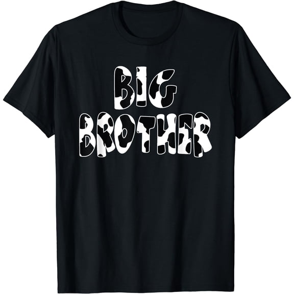 Big Brother Cow Print Cow Pattern T-Shirt