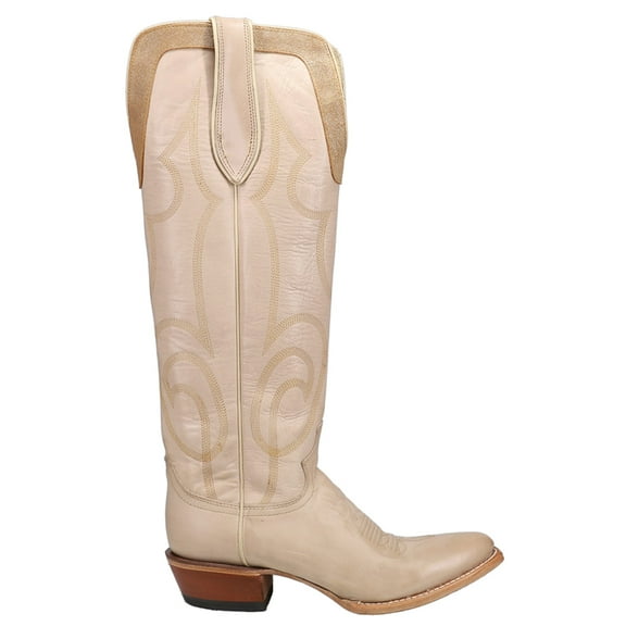 Justin Boots Womens Justin Vintage Verlie 17 In Top Round Toe Cowgirl Boot 6.5 B Vanilla