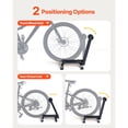 thumbnail image 2 of Bike Rack, Fits 20 to 29 Inch Mountain & Road Bikes, Alloy Steel Rust-Resistant Bike Floor Stand Rack, Foldable Bicycle Stand for Entryway, Garage, Home Bikes Parking & Storage, 1 Pack, Black, 2 of 11