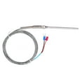 thumbnail image 1 of K Type Temp Thermocouple Temperature Sensor Thermal Probe Stainless Steel 0~600 WRNT187(Red Black Line Type 3 Meter), 1 of 5