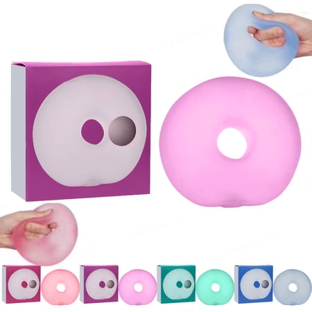 Loop Stress Ball Gel-Filled Squishy Squeeze Toy Sensory Fidget Toy for Adults Stress Relief Anxiety Relaxation & Focus Purple