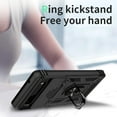 thumbnail image 5 of for Google Pixel 8A Case with Camera Lens Cover HD Screen Protector, 10 FT Military Grade Drop Protection, Magnetic Ring Holder Kickstand Protective Phone Case, Black, 5 of 13