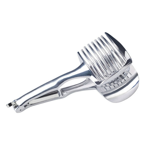 asddcavvf Kitchen Fruit Slicer Vegetable Tomato Clip Holder Potato Cutter Tool Rib Seasoning Tray Cool Gadgets