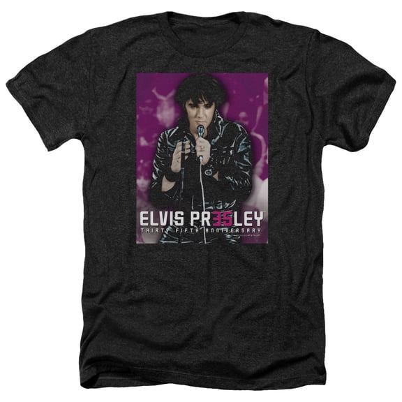 Elvis Presley - 35 Leather - Heather Short Sleeve Shirt - XXX-Large