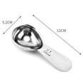 thumbnail image 2 of 2 cucharas medidoras de acero inoxidable para café, cucharadas de café para café molido, té (plata), 2 of 6