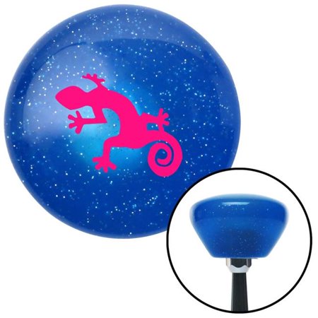 American Shifter Pink Gecko Blue Retro Metal Flake Shift Knob with M16 x 1.5 Insert Shifter Auto Brody