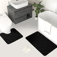 thumbnail image 2 of Rkxzt Floor Mats Bathroom Mat 2-Piece Set Non-Slip Water Absorbing Floor and Toilet Mat Polyester Fiber 40x50cm and 50x80cm Bathroom, 2 of 8