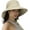 02light Khaki, variant on CAILDANL Sun Hats for Women Gardening Hat Wide Brim Ponytail Beach Sun Protection Breathable Cotton Summer Hat with Fold-Up Brim