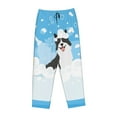 thumbnail image 4 of Goofa Collie in Bathtub Printed Soft Pajama Pants for Women, Wide Leg Comfy Casual Lounge Yoga Pants-Small, 4 of 9