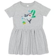 thumbnail image 3 of Inktastic Second Birthday Shark with Cake Girls Toddler Dress, 3 of 5