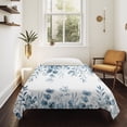 thumbnail image 4 of Blue Green Eucalyptus Leaves Large Tapestry for Bedroom Wall Hanging Tapestry, Spring Summer Botanical Ceiling Backdrop Tapestries Poster Blanket Wall Decor for Teens Room Living Room Dorm 85" x 90", 4 of 8