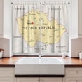 thumbnail image 2 of Ambesonne Prague Kitchen Curtains, National Borders and Cities, 55"x45", Grey Beige and Pale Blue, 2 of 3