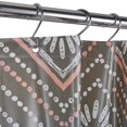 thumbnail image 6 of Bath Bliss Dotted Chevron Design PEVA Shower Curtain in Grey, 6 of 6