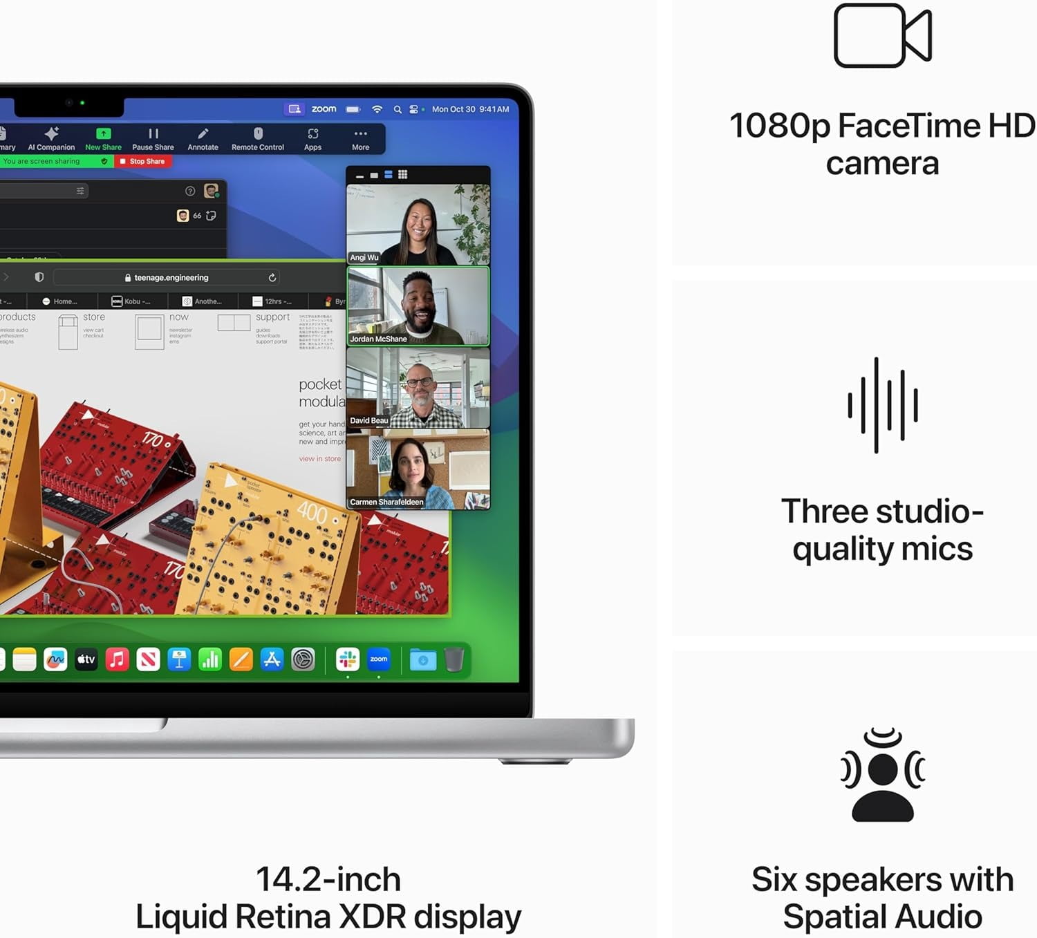 Apple 14.2" MacBook Pro Apple M4 chip 10-core CPU 10-core GPU 16GB RAM 512GB SSD - Silver 2024