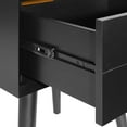 thumbnail image 3 of Crosley Furniture Landon Modern MDF Wood Night Stand in Matte Black, 3 of 5