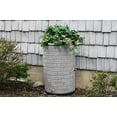 thumbnail image 6 of Good Ideas IMP-D50-DR-LIG Impressions Darkened Ribs Downton Rain Saver Barrel, 50 Gallon, Light Granite, 6 of 6