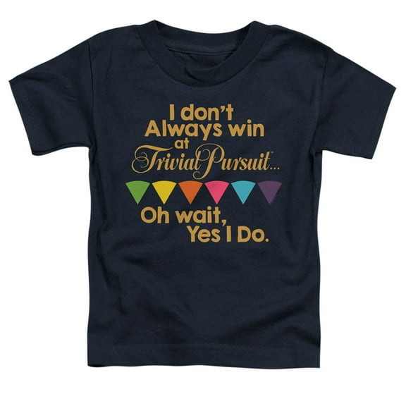 Trivial Pursuit I Always Win S/S Toddler T-Shirt Navy
