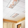 thumbnail image 2 of Fluorescent Light Covers for Ceiling Lights 3 Pack, Orange Spring Floral Magnetic Ceiling Light Covers 2x4ft for Classroom Office School, Watercolor Summer Botanical Overhead Drop Ceiling Light Shade, 2 of 7