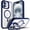 Blue, variant on NGB SUPREMACY For iPhone 11 Case Built-In Camera Guard Kickstand Lens Protector Wireless Charging MagSafe/Qi Magnetic Car Mount Apple iPhone 11 Phone Case Cover