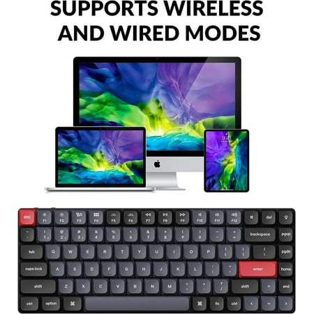 Keychron - K3 Pro Red Switch Mechanical Keyboard Mac or PC - Black
