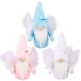 thumbnail image 3 of Navidad, Muñeco Sin Rostro, Plumas Artificiales, Gnomo De Vacaciones, Ángel Hecho A Mano, Tomte Sueco, Adornos De Decoración De Elfo De Navidad seitruly HA043011-01, 3 of 6