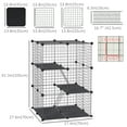 thumbnail image 3 of PawHut Cage pour Lapin 39 Panneaux Bricolage Parc pour Animaux Cage pour Petits Animaux, 3 of 10
