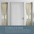 thumbnail image 4 of XIACOCO-White Sheer Curtains 84 Inches Long 2 Panels Set, Sheer White Curtains For Living Room/Bedroom, Rod Pocket Voile Sheer Panel Drapes, 2Pcs, Each 42" W X 10159" L, 4 of 4