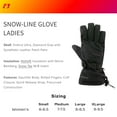 thumbnail image 5 of HOTFINGERS Adult Female Snow-Line Winter Gloves, Color: Black, Size: L, 5 of 5